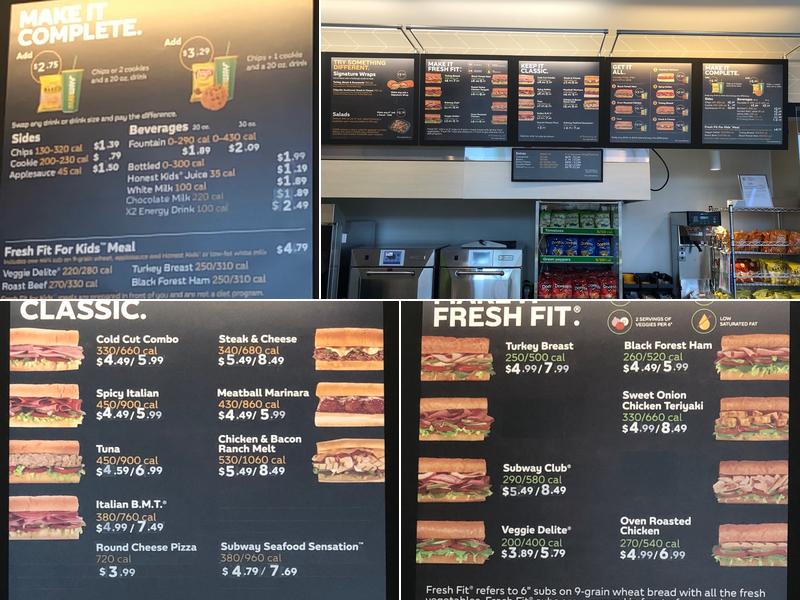 Subway Menu