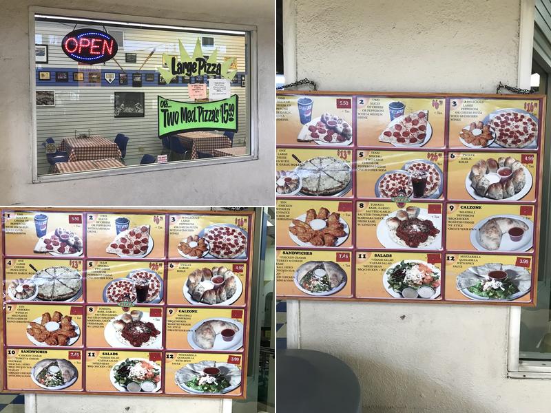 NY Style Central Park Pizza Menu