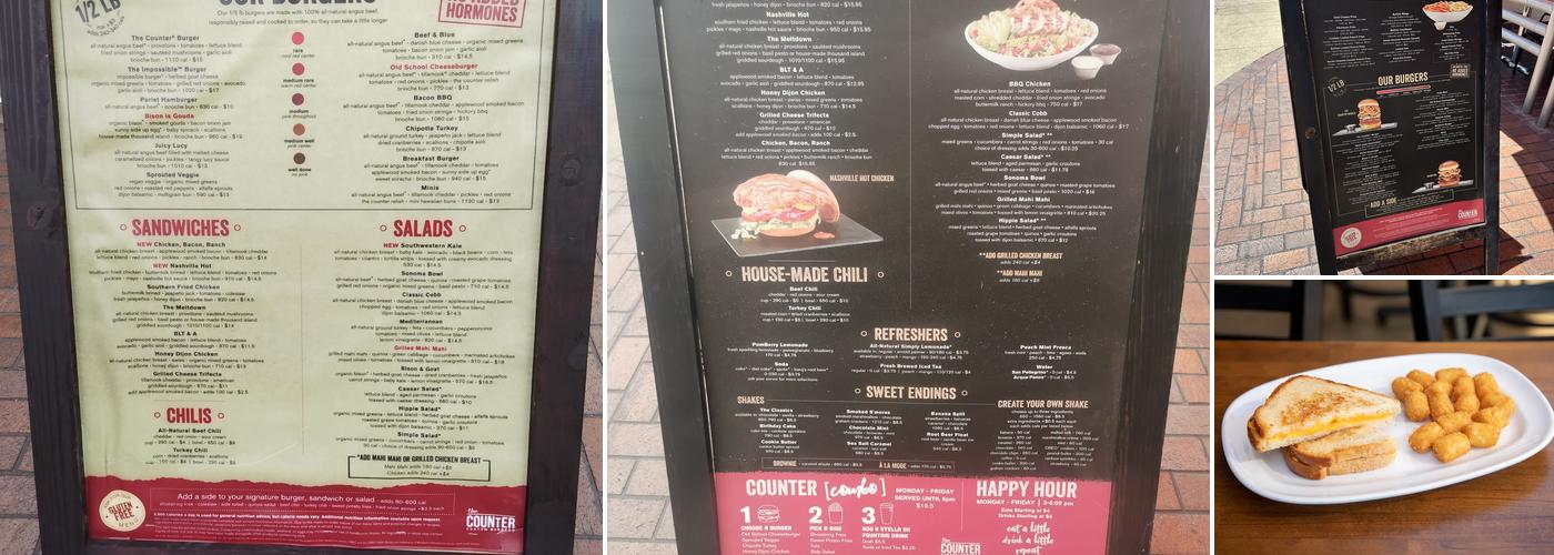 The Counter Menu