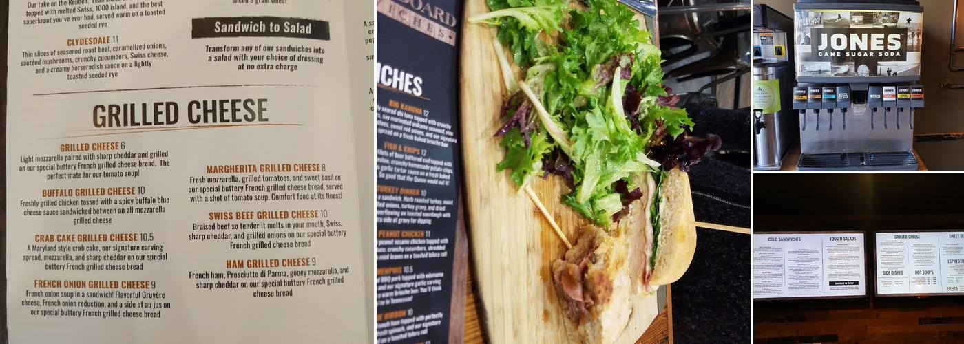 The Carving Board Hollywood Menu