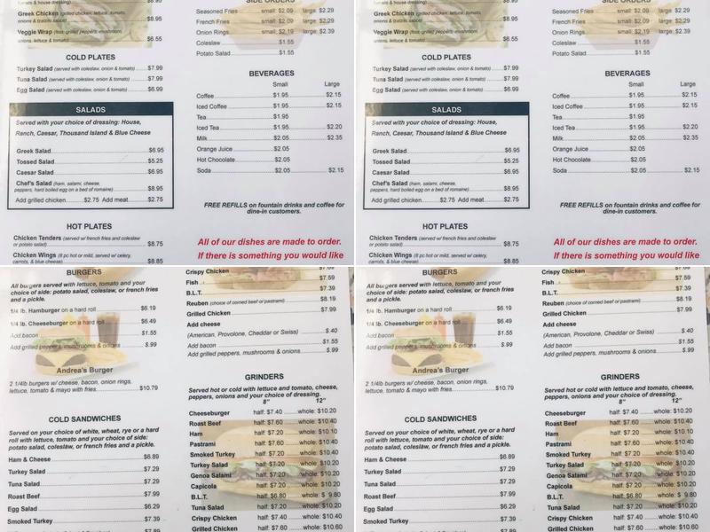 Three Brothers II Menu