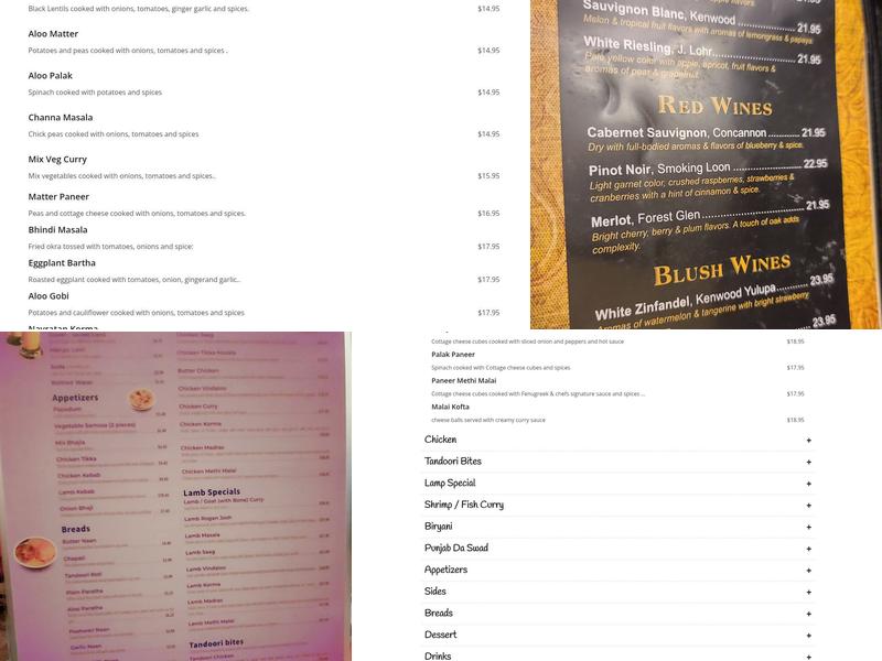 Taste of Punjab Menu