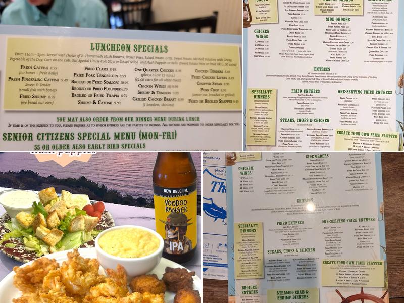 The Catfish Place Menu