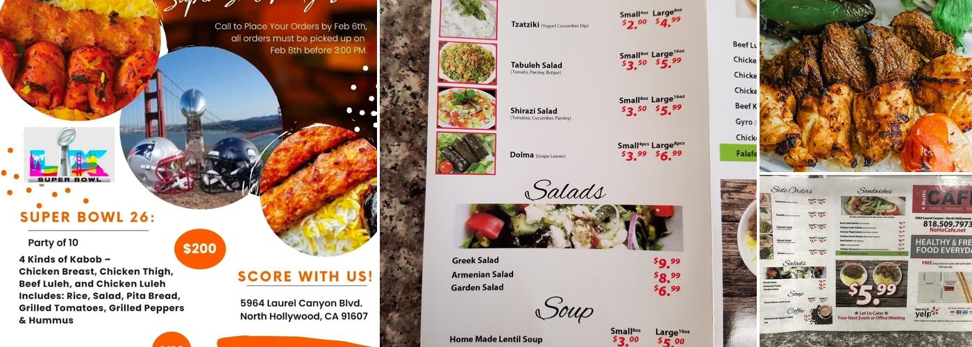 NOHO CAFE Menu