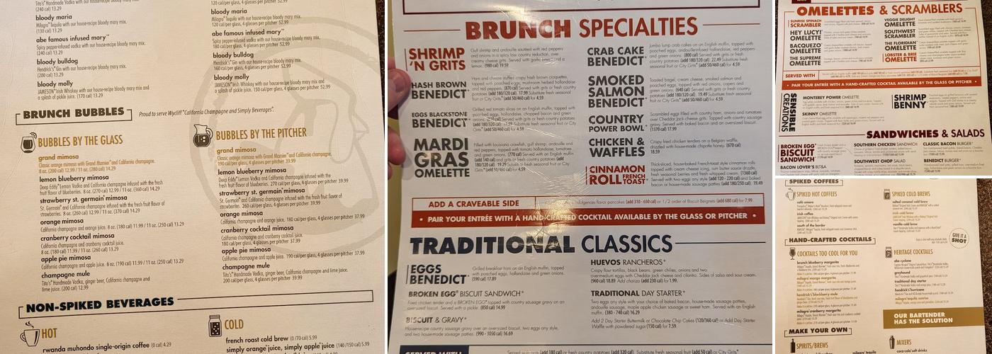 Another Broken Egg Cafe Menu
