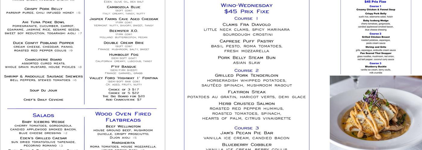 Eden Menu