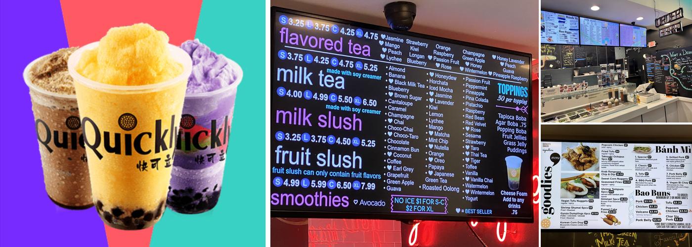 Quickly Boba Tea Menu