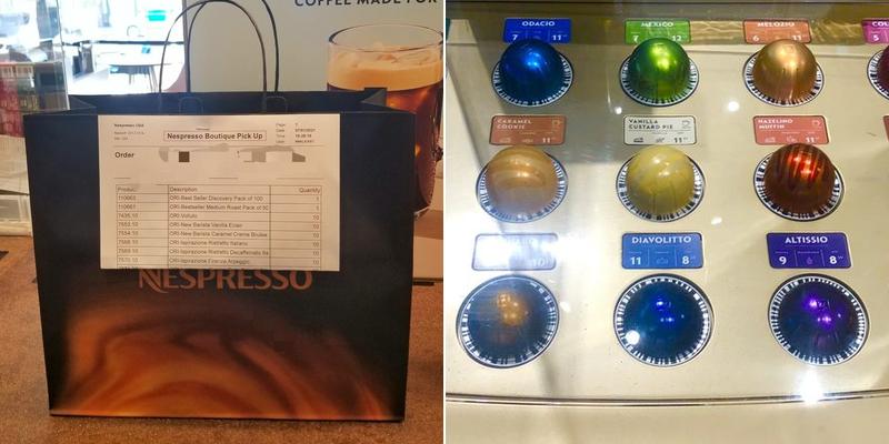Nespresso Boutique Beverly Hills Menu