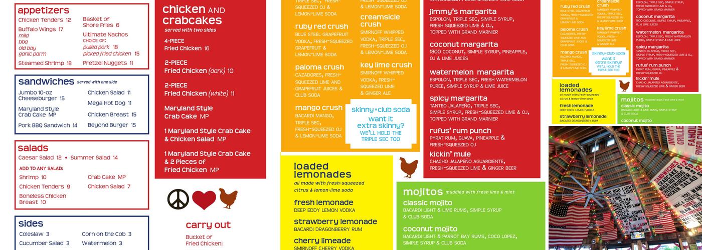 Jimmy's Grille Dewey Menu