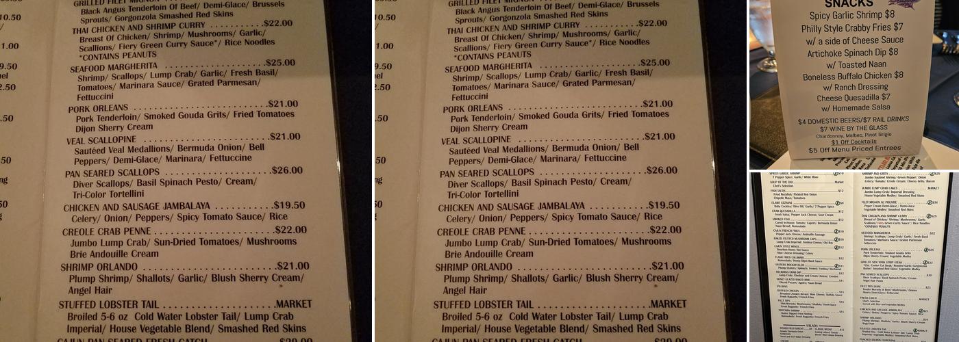 Just In Thyme Restaurant Menu