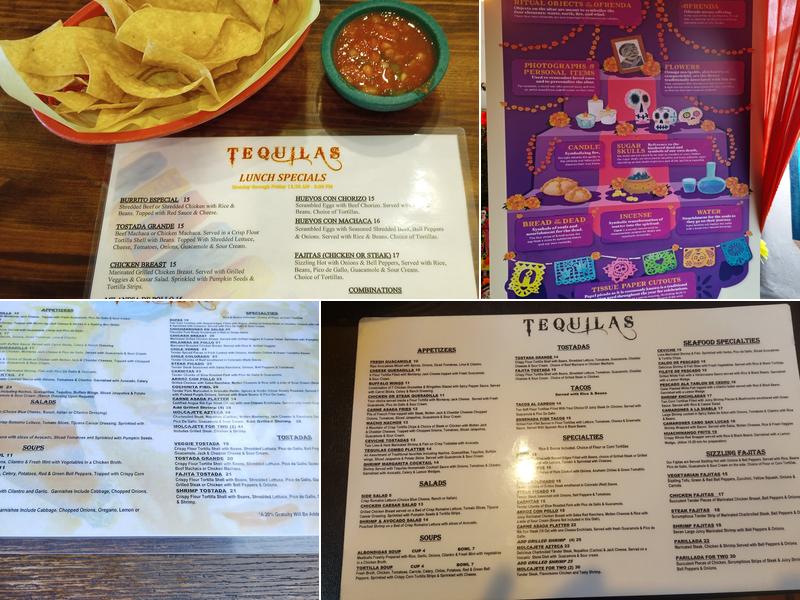 Tequilas Burbank Menu