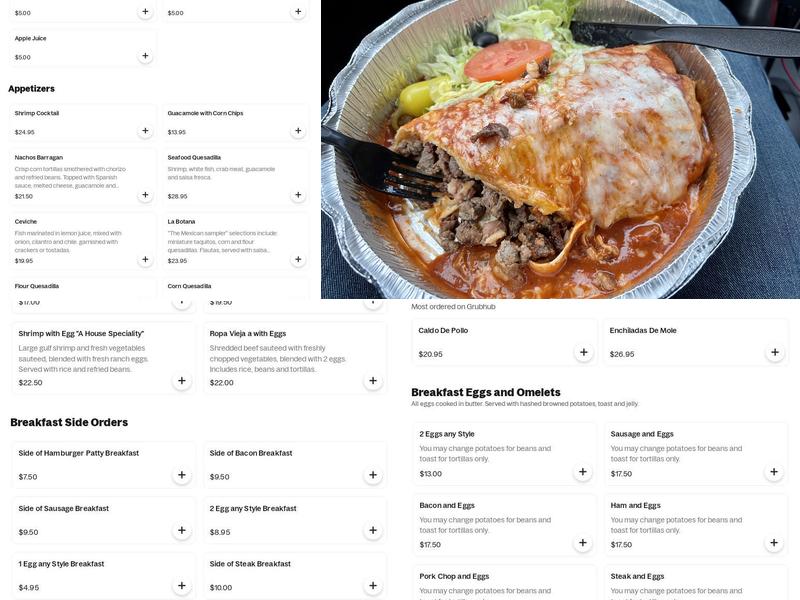 Barragan's Menu