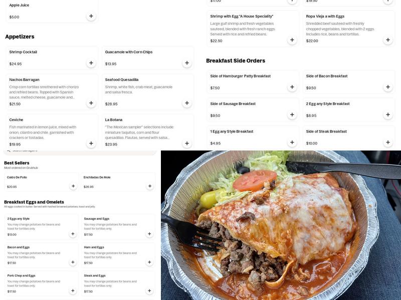 Barragan's Menu
