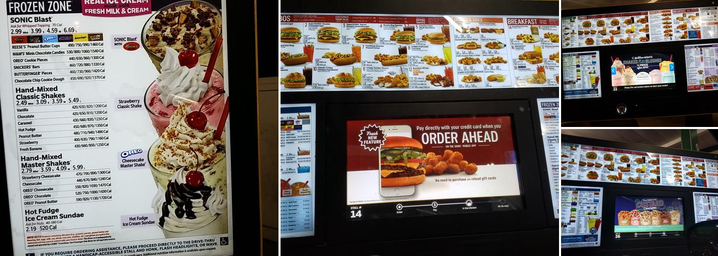Sonic Drive-In Menu