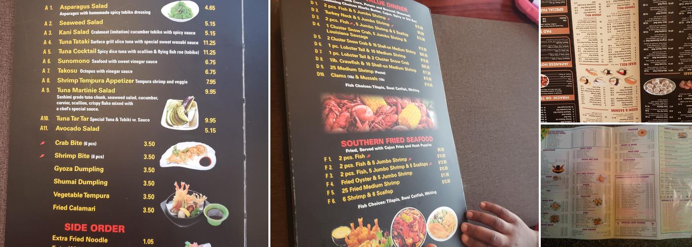 Golden China Menu