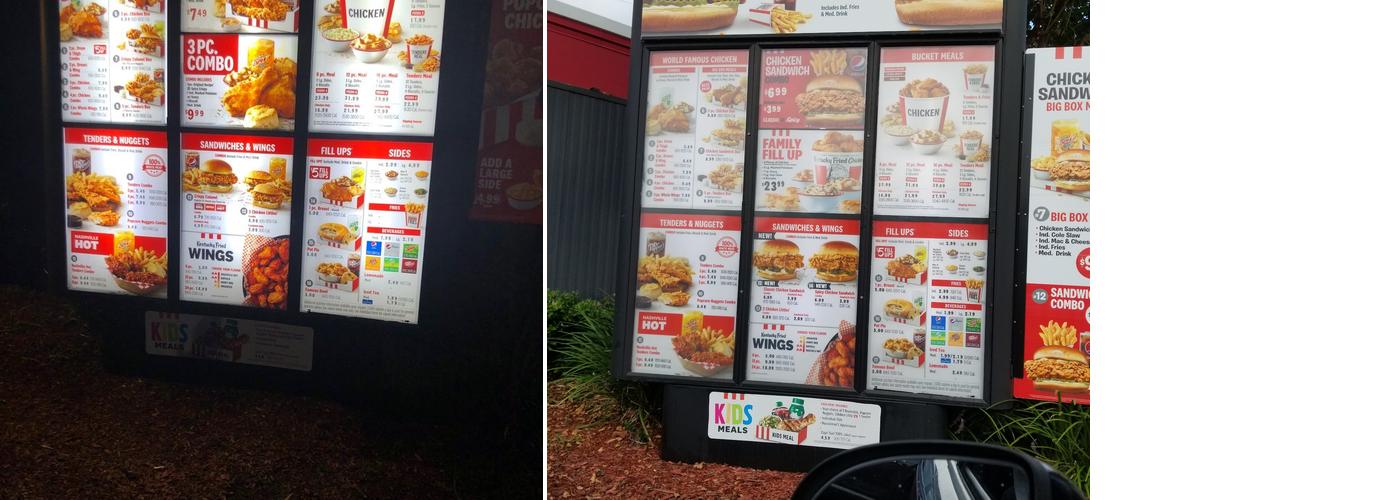 KFC Menu