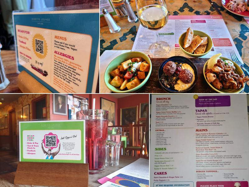 Berretto Lounge Menu