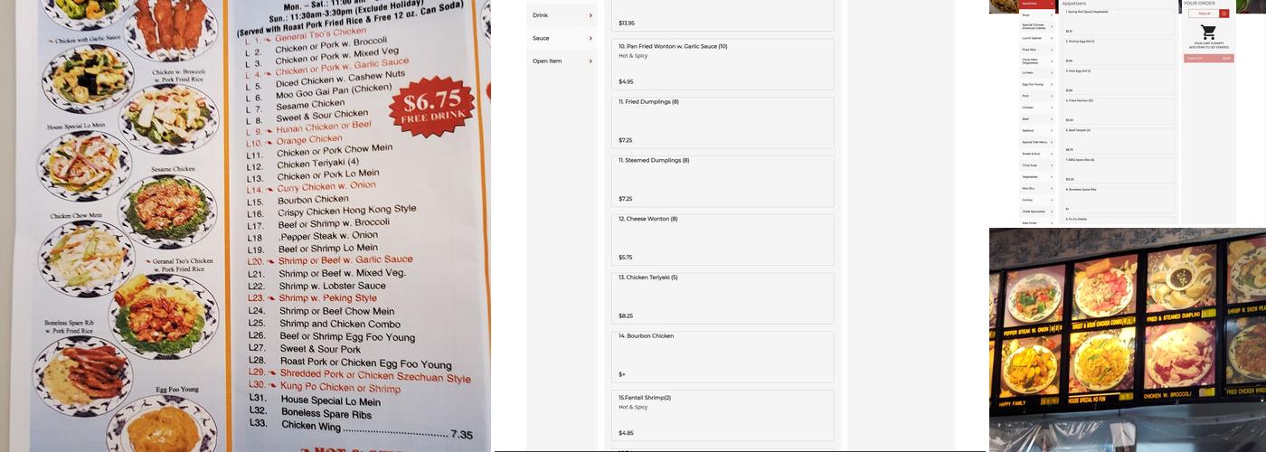 China Town Restaurant Menu