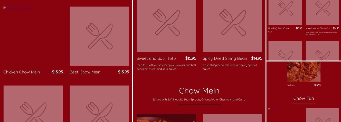 Wong's Kitchen Menu