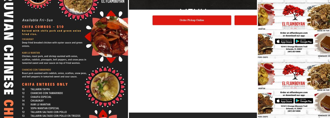El Flamboyan Chinese Restaurant Menu