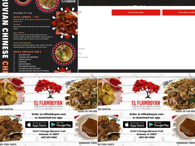 El Flamboyan Chinese Restaurant Menu