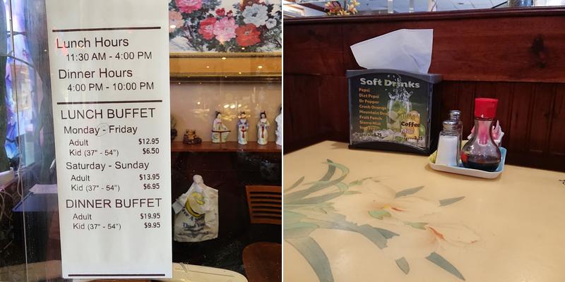 Mei Asian Buffet Menu