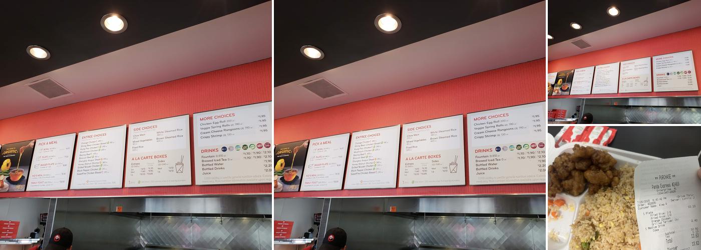 Panda Express Menu