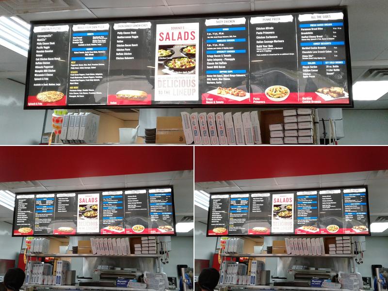 Domino's Pizza Menu