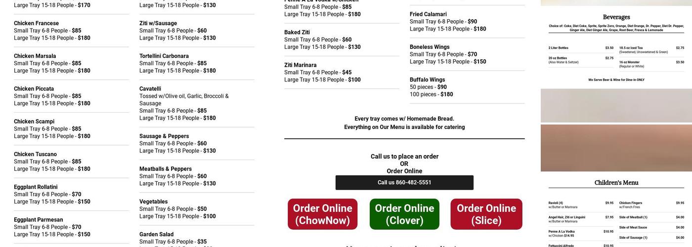 Vinny's Restaurant & Pizza Menu