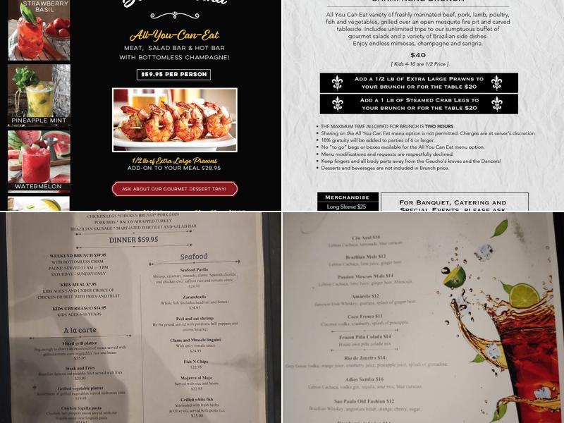 Samba Restaurant Menu