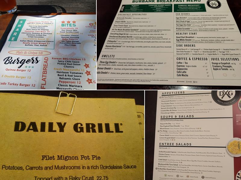The Daily Grill Menu