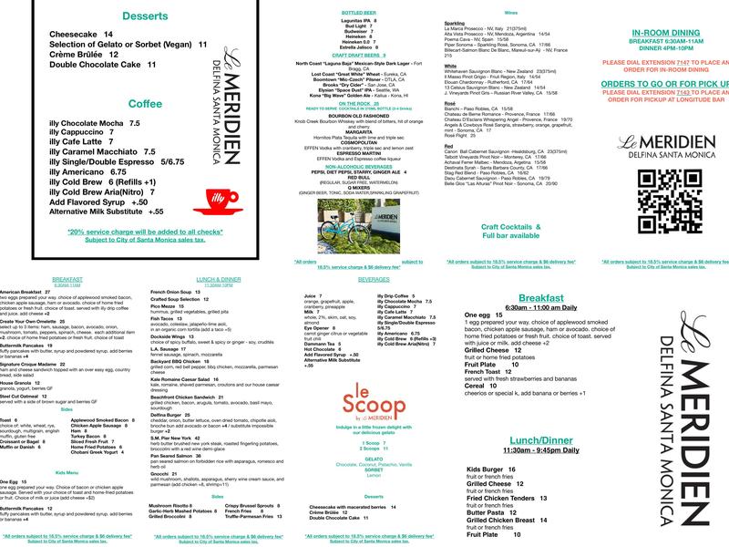 Longitude Menu