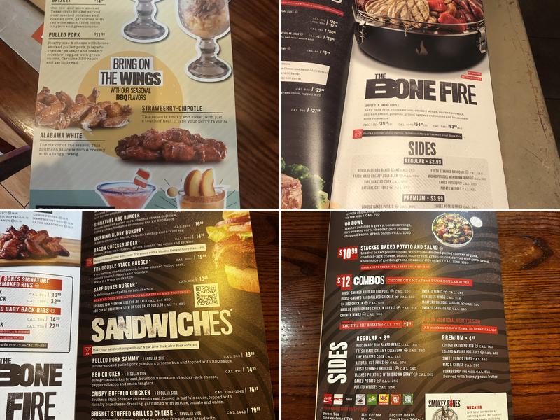 Smokey Bones Kissimmee Menu