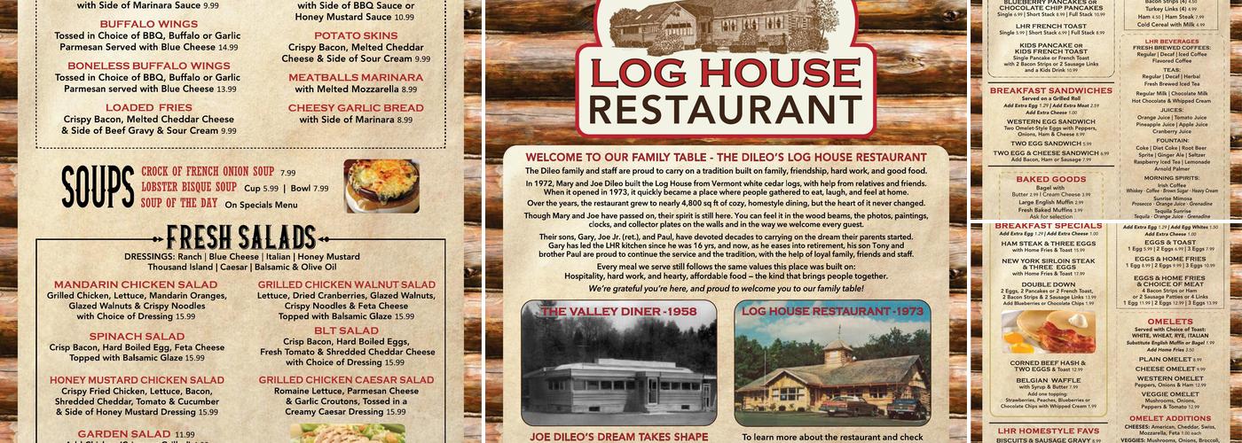 Log House Menu