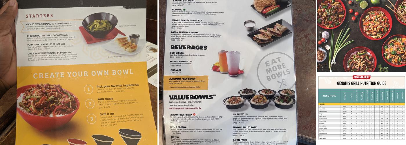 Genghis Grill Menu