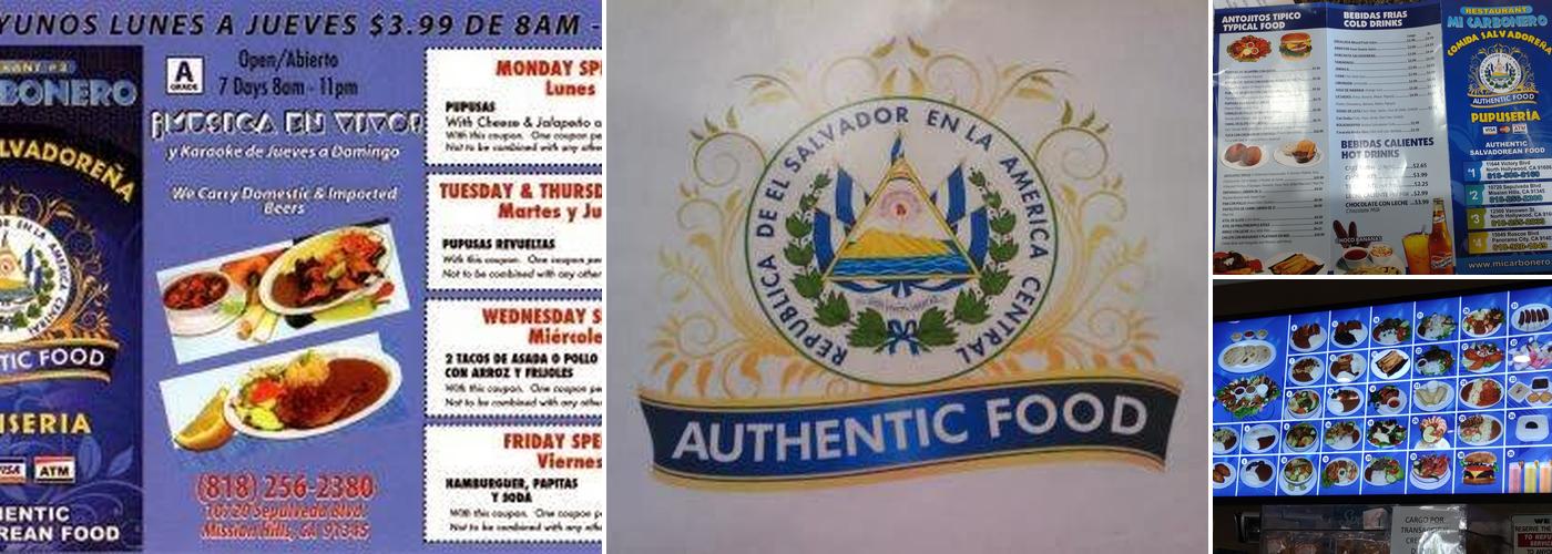 Mi Carbonero #1 Menu