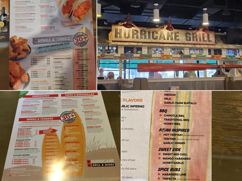Hurricane Grill & Wings Menu