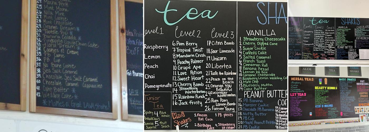 Impact Nutrition Menu