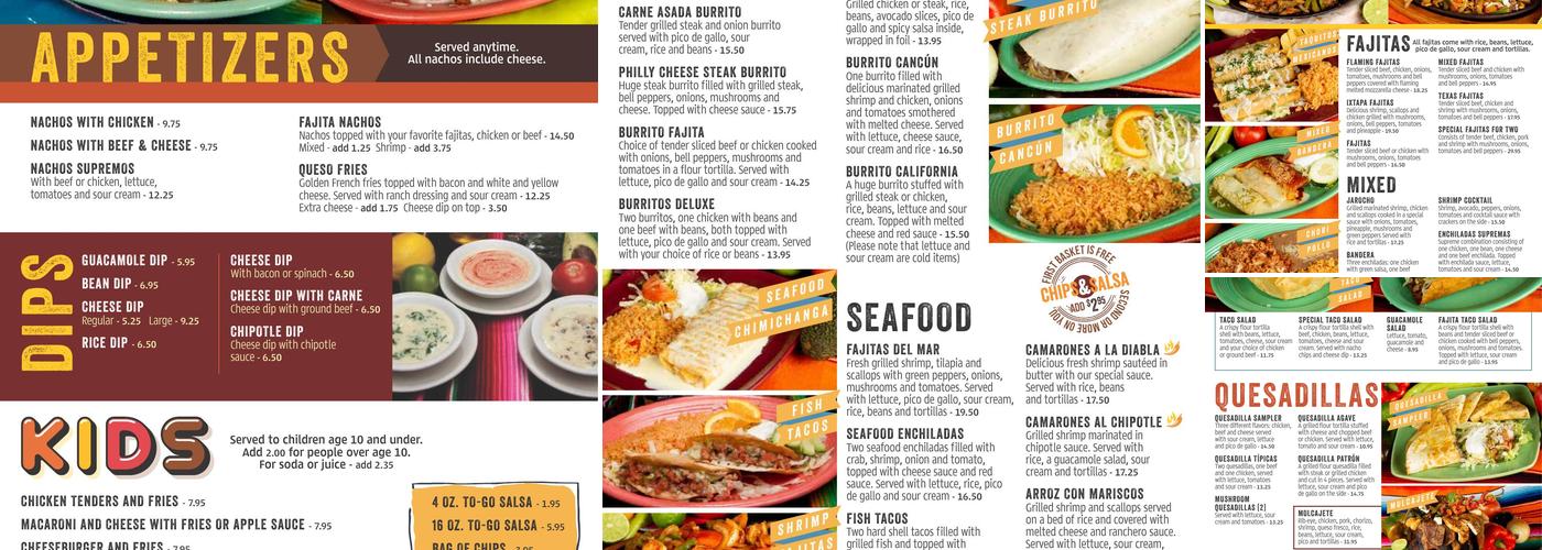 El Agave Menu