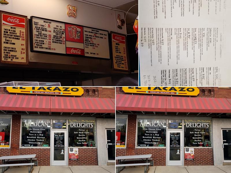 El Tacazo Mexican Delights Menu