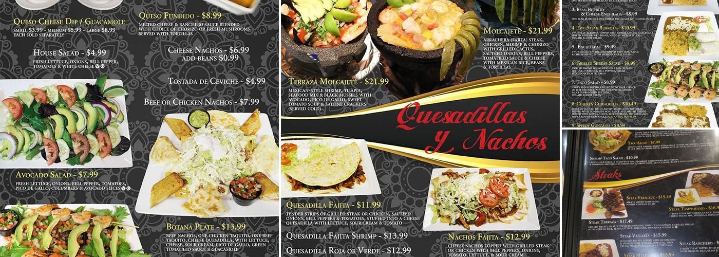La Terraza Mexican Grill and Bar Menu