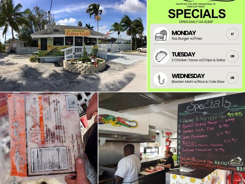 Everglades Gator Grill Menu