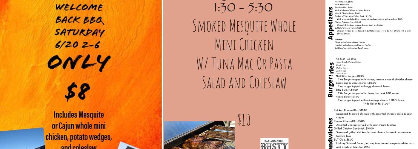 The Rusty Nail Bar & Grill Menu