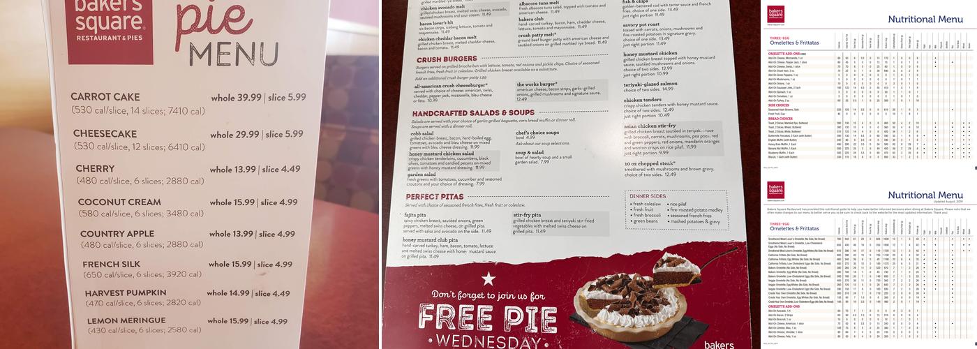 Bakers Square Menu