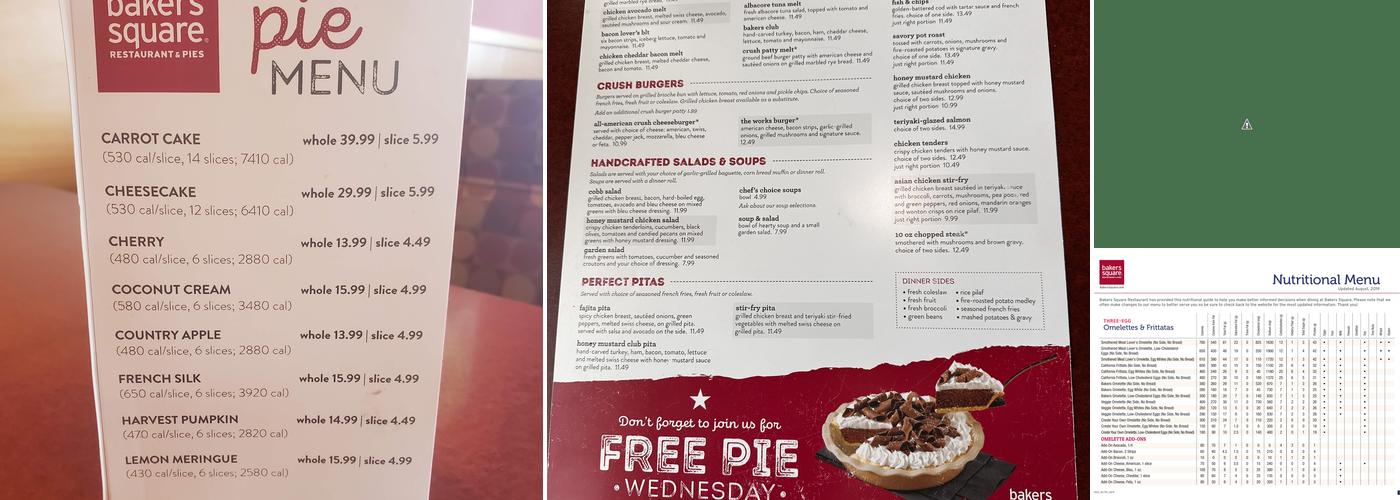 Bakers Square Menu