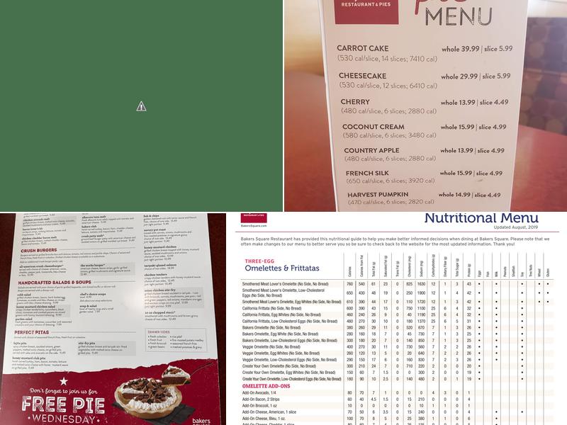 Bakers Square Menu