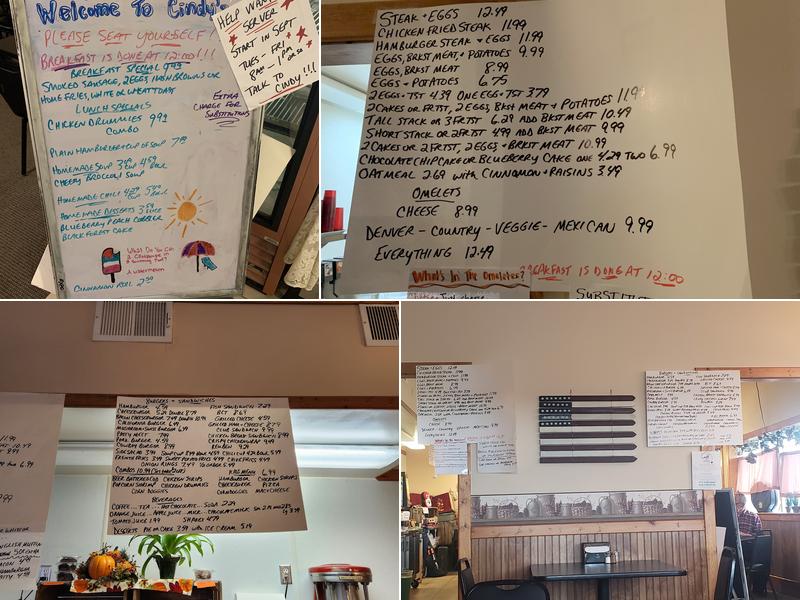 Cindy's Kitchen Menu