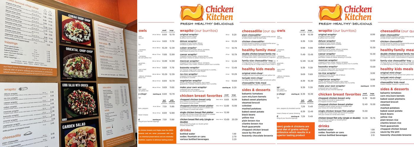 Chicken Kitchen Menu