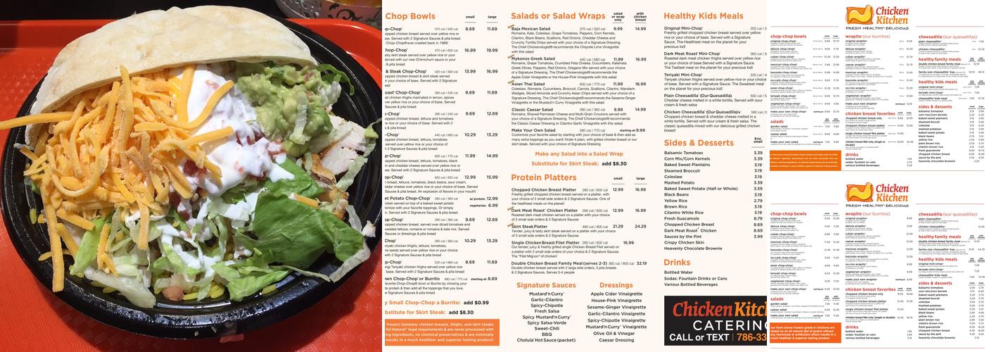 Chicken Kitchen Menu
