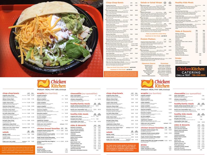 Chicken Kitchen Menu